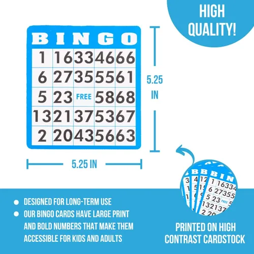 Miniatura 4 de Juego de bingo Deluxe de Regal Games con bombo, tabla, bolas, 18 tarjetas y fichas Juego de 18 tarjetas