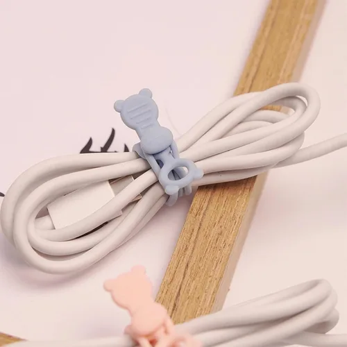 Miniatura 3 de 24 bridas de silicona reutilizables, organizador de cables, artículos esenciales de viaje, organización de cocina y oficina (negro)