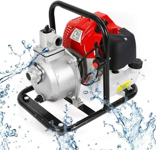 Miniatura 16 de Bomba de transferencia de agua a gas de 2 tiempos, 1.7 HP, motor de gasolina de 40.2 cc, bomba de agua portátil de 1 pulgada, bombas de agua