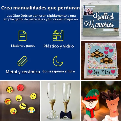 Miniatura 3 de Glue Dots Dispensador desechable de puntos adhesivo para póster de 0.375" - 200 puntos transparentes