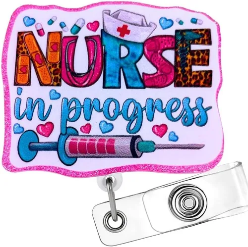 Miniatura 6 de Carrete de Insignia de Terapia Ocupacional OT Portainsignias Retráctil para Tarjeta de Identificación con Nombre OT, Clip de Tarjeta