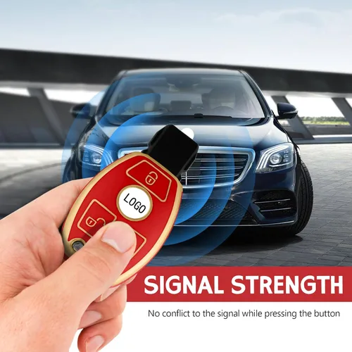 Miniatura 4 de Funda para llavero de automóvil de Mercedes Benz, con protección de TPU suave, compatible con Mercedes Benz C E S M CLS CLK G Class Keyless Smart