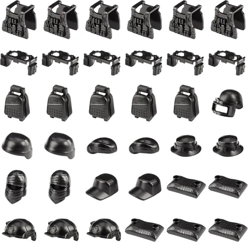 Miniatura 3 de 51 piezas de figuras de soldados de juguete, armas de camuflaje de Estados Unidos, juego de juguetes de batalla del ejército, paquete de armas, kits