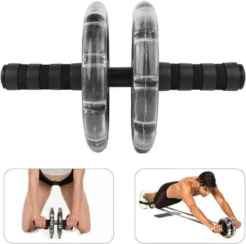 Miniatura 8 de HERCHR Rueda de rodillo para abdominales, kit de ruedas de ejercicio abdominal, barra de flexión, equipo de gimnasio en casa para hombres y mujeres