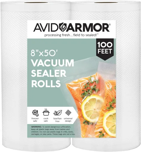 Miniatura 9 de Avid Armor Rollos de sellado al vacío, bolsas de sellado al vacío para almacenamiento de alimentos, bolsas selladoras al vacío para congelador