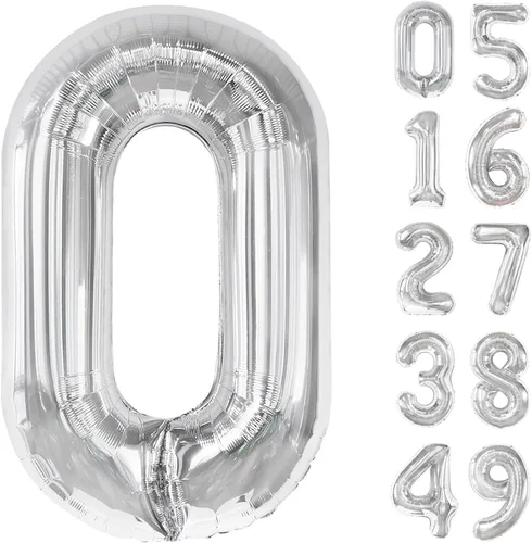 Miniatura 59 de Globo de cumpleaños número 4 dorado de 40 pulgadas, globos gigantes del número cuatro 14 24 34 40 44 2024, globos grandes de lámina de mylar para Oro