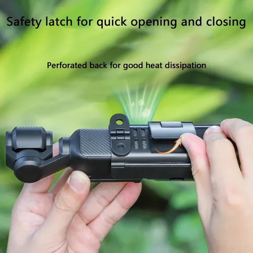 Miniatura 8 de Adaptador de extensión de cámara para DJI Osmo Pocket 4/3, jaula protectora para zapata fría, soporte de montaje en trípode, soporte para mochila
