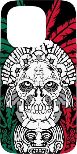 Miniatura 13 de iPhone 11 Pro Max Aztec Warrior Skull - Ancestros mexicanos - Funda de raíces mexicanas