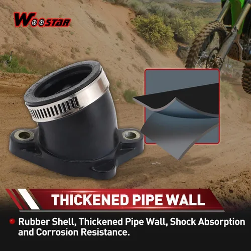 Miniatura 4 de WOOSTAR Repuesto de colector de admisión de carburador de 1.102 in para motor de 4 tiempos, 200 cc, 250 cc, GY6, Taotao, ATV, 4 ruedas, Quad Scooter