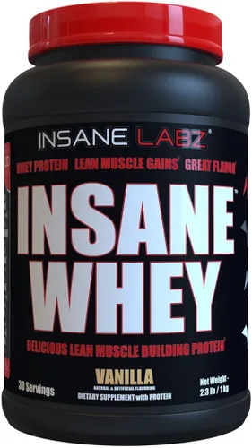Miniatura 7 de Insane Labz Insane Whey, 100% Proteína de Suero para Construcción Muscular, Perfil de BCAA Amino, Ganador de Masa, Reemplazo de Comida