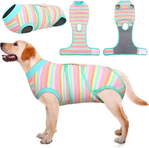 Miniatura 22 de Kuoser Traje de recuperación de cirugía para perros, traje de recuperación para perros machos hembras, mameluco para perro después de la cirugía