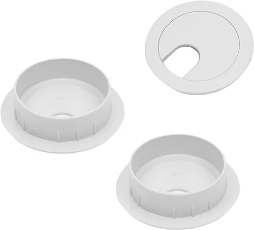 Miniatura 25 de MroMax Ojales de escritorio de plástico de 1.38 pulgadas (1.378 in), para organizar los ojales de escritorio, organizador de cables para el hogar