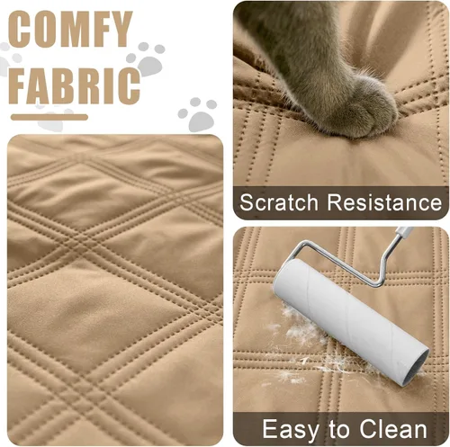 Miniatura 4 de Smiry Manta Impermeable para Cama de Perro 30x53 pulgadas, Manta Suave Reversible para Mascotas, Funda de Sofá Lavable a Prueba de Fugas para Gatos
