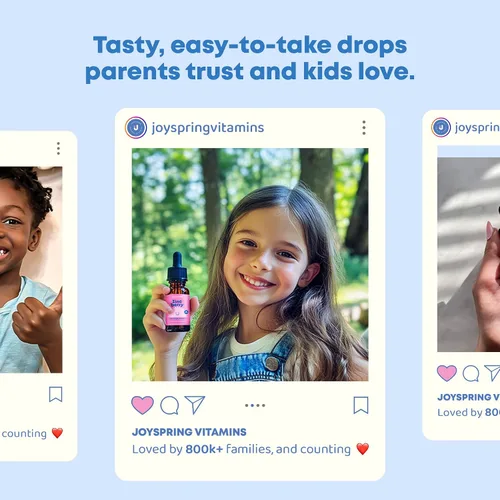 Miniatura 4 de JoySpring ZincBerry - Suplemento de zinc y vitamina para niños (2 fl oz) Gotas de apoyo inmunológico con sabor a saúco para niños de 3 a 16 años