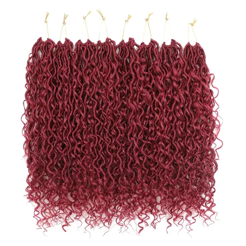 Miniatura 54 de 8 paquetes de cabello de ganchillo Goddess Faux Locs para mujeres negras, cabello largo de ganchillo Goddess Locs, Locs estilo boho, cabello River