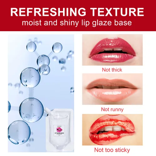Miniatura 2 de Eakroo 2 unidades de base de brillo labial hidratante, material de aceite, base de maquillaje, base transparente antiadherente para brillo labial
