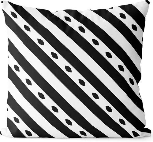 Miniatura 16 de BEDSUM Funda de almohada de microfibra, suave, decorativa, geométrica, abstracta, triangular, funda de cojín cuadrada para sofá, dormitorio, 18 x 18