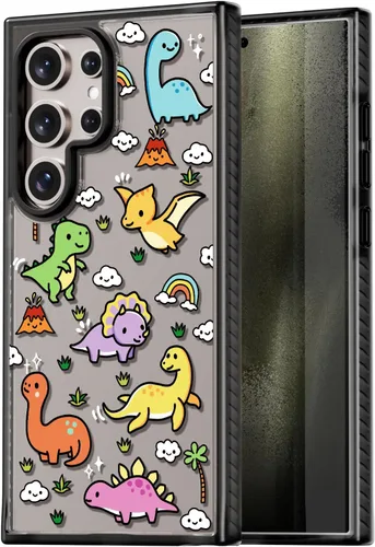Miniatura 47 de Rosarnnah Funda compatible con Samsung Galaxy S24 Ultra, bonita estética, a la moda, divertida funda con estampado de gatito y gato, duradera a