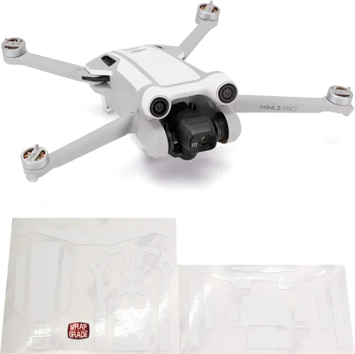 Miniatura 12 de WRAPGRADE Pegatinas de piel compatibles con DJI Mini 3 Pro Color de acento (verde militar)