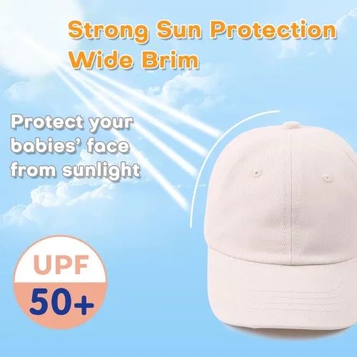 Miniatura 52 de Peecabe Gorra de béisbol para niños pequeños, unisex, de algodón, ajustable, para bebés, niños, gorra de béisbol para niñas de 1 a 5 años