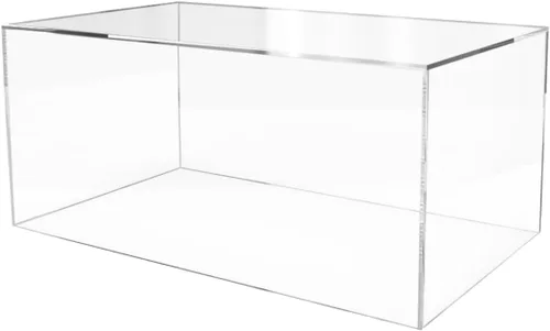 Miniatura 10 de Caja de exhibición de acrílico transparente de 8 x 8 x 12 pulgadas con un lado abierto, versátil contenedor de almacenamiento de productos Lucite