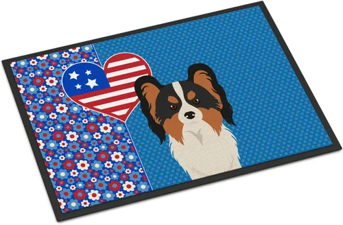 Miniatura 128 de Caroline's Treasures WDK5119JMAT Airedale Terrier USA - Tapete para interiores o exteriores, 24 x 36 pulgadas, tapete para puerta delantera