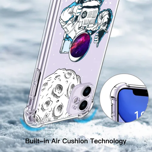 Miniatura 7 de LUXVEER Funda para iPhone 11 con protector de pantalla, elegante diseño floral en TPU suave y transparente, ajuste delgado, funda protectora