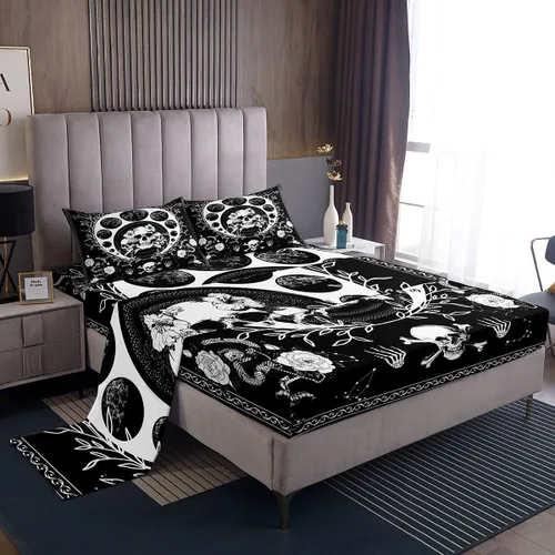 Miniatura 30 de Juego de sábanas con estampado camuflaje de la bandera estadounidense tamaño King, de Castle Fairy. Juego de ropa de cama de lujo de microfibra