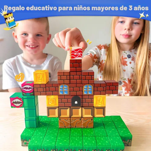 Miniatura 3 de Soyee Bloques Magnéticos - Juego de Construcción de Mundo Magnético de Mina para Niños Pequeñas Juguetes Sensoriales para Niños y Niñas Edades 3-5