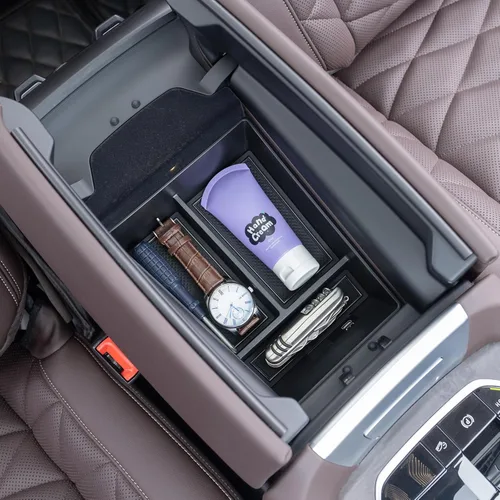 JKCOVER Bandeja organizadora de consola central compatible con BMW X5 G05 X7 G07 (2019-2025) y X6 G06 (2020 2021 2022 2023 2024 2025) Accesorios