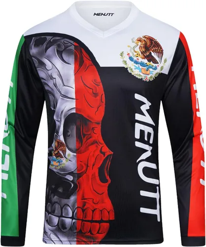 Miniatura 2 de Camiseta de Bicicleta de Montaña para Hombre de Manga Larga MTB Fuera de Camino Jersey para Motocross y Downhill de México