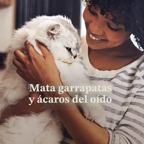 Miniatura 5 de PetArmor Tratamiento de ácaros del oído para gatos, el medicamento para los ácaros del oído mata las garrapatas y los ácaros del oído para aliviar