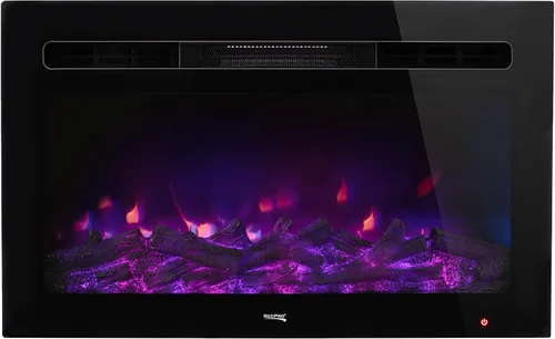 Miniatura 7 de RecPro Chimenea de RV Chimenea eléctrica empotrada Vidrio con vista de tronco Incluye control remoto (26 pulgadas de ancho)