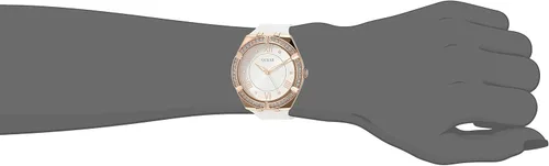 Miniatura 2 de GUESS Crystal White Silicone Watch