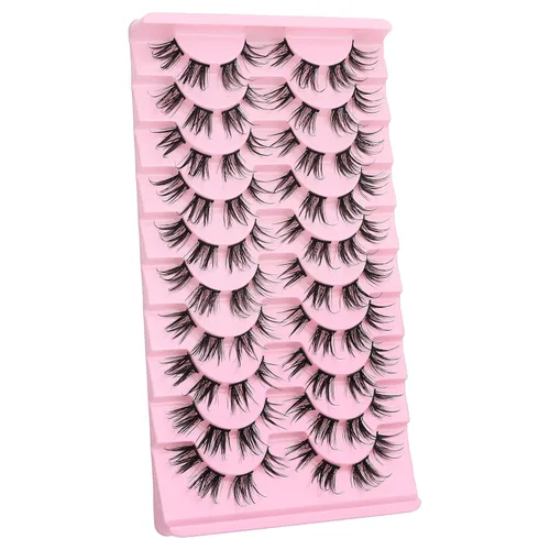 Miniatura 7 de Pestañas de manga en racimo, efecto de aspecto húmedo, pestañas húmedas de anime, extensiones de pestañas individuales, extensiones de pestañas