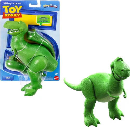 Mattel Figuras de acción de Toy Story de Disney y Pixar de 7 pulgadas, personajes clave de escala de juego, 8 más articulaciones posables con diseño