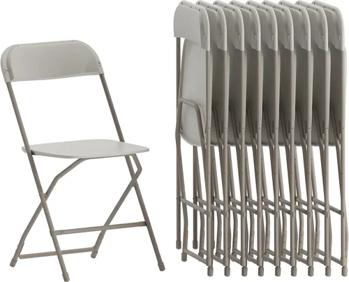 Miniatura 45 de Flash Furniture Hercules Series Silla plegable de plástico, color rojo, paquete de 6, capacidad de peso de 650 libras, cómoda silla para eventos