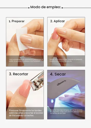 Miniatura 7 de ohora Tiras de uñas de gel semicuradas (N Addict) – Funciona con cualquier lámpara, calidad de salón, larga duración, fácil de aplicar y quitar