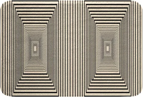 Miniatura 26 de Feelyou Beige Brown Bathroom Rugs Abstract Geometric Bath Mats Modern Art Bathroom Accessories Floor Doormats 16"x24" Soft Microfiber