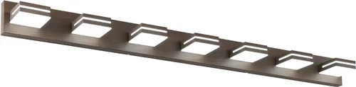 Miniatura 47 de SineRise - Lámpara LED para tocador de baño - Moderna lámpara de acrílico con acabado cromado para iluminación de pared sobre el espejo - 2 luces