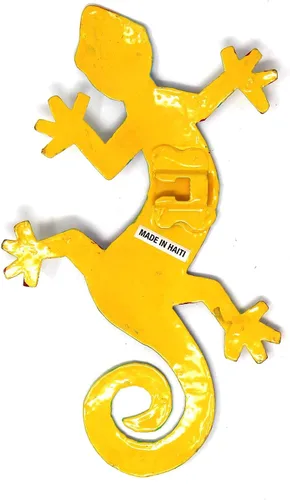 Miniatura 4 de Placa, modelo Gecko, de metal reciclado para la pared, Metal, 8 pulgadas Florida