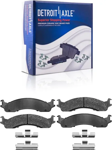 Miniatura 65 de Detroit Axle - Pastillas de freno traseras para Honda Odyssey 2011-2017 Pilot 2007-2013 MDX 2010-2013 ZDX 2010-2013 Pastillas de freno de cerámica