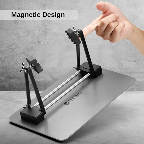 Miniatura 5 de SainSmart Soporte magnético ajustable para placa de circuito, rotación de 360 grados, mano de ayuda de soldadura para sujetar PCB, desoldar y soldar