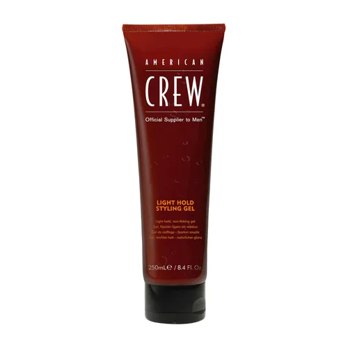 American Crew Gel para el cabello para hombre, fijación ligera con bajo brillo, producto de peinado regalo para él, 8.4 onzas líquidas