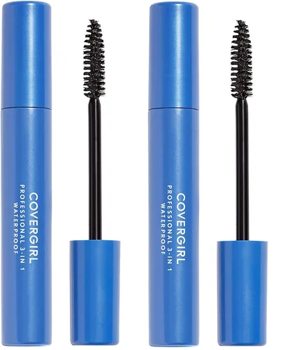 Miniatura 6 de COVERGIRL Máscara profesional impermeable 3 en 1, muy negra 225, (el embalaje puede variar), 0.3 onzas líquidas (paquete de 1)