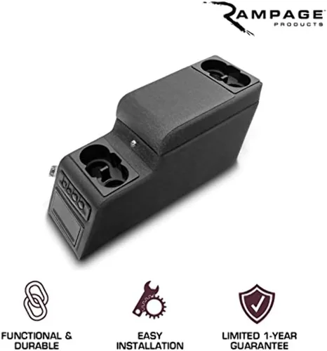 Miniatura 5 de Consola del centro de bloqueo de Rampage, Estándar, Denim Black