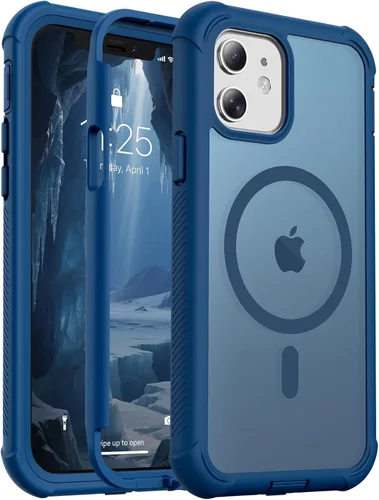 Miniatura 151 de jaroco - Funda magnética compatible con MagSafe para iPhone 11 de 6.1 pulgadas; protección de grado militar contra caídas, de doble capa