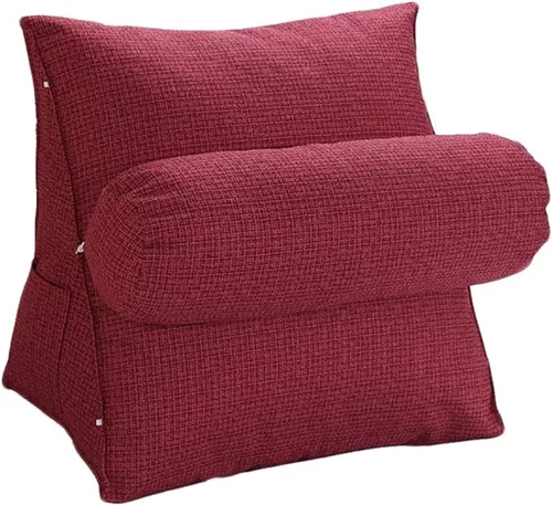 Miniatura 4 de Cojín triangular de cuña para cama, almohada de cuña para dormir, reflujo ácido, embarazo, respaldo ajustable para cama, almohadas de lectura