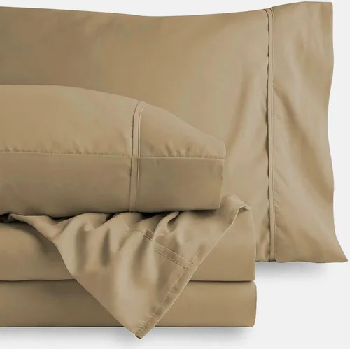 Miniatura 12 de Sábanas de algodón de parcal de 600 hilos para cama de tamaño doble, sábanas de algodón de percal, tamaño doble, doble bolsillo, sábanas de algodón