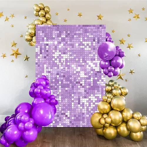 Miniatura 23 de Fondo negro brillante para pared, 3 x 4 pies, fondo de fotos de graduación con purpurina para fiestas, aniversarios, discotecas, cumpleaños